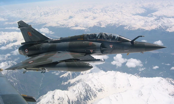 Сбитый истребитель Mirage-2000 в Украине