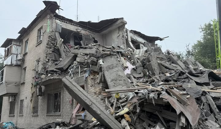 Rescue operations after missile strike