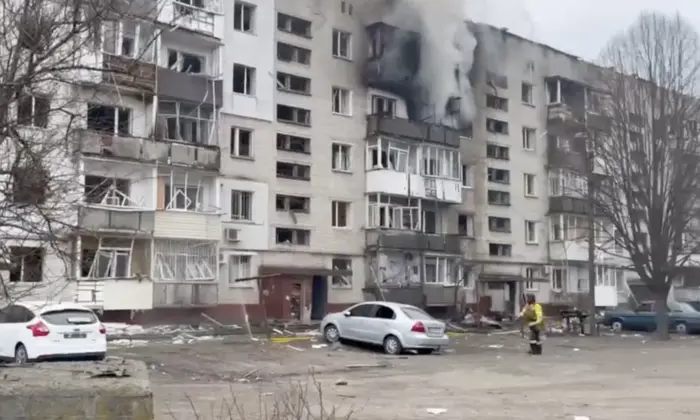 Травмированные дети после обстрела в Сумах