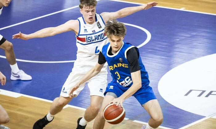 Ukrainian youth national team player in uniform