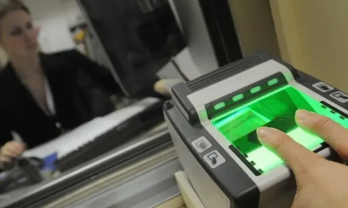 Biometric system at the checkpoint