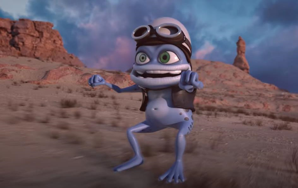 Жабеня Crazy Frog грає музику