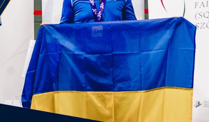 Alina Bushma with the European Championship bronze