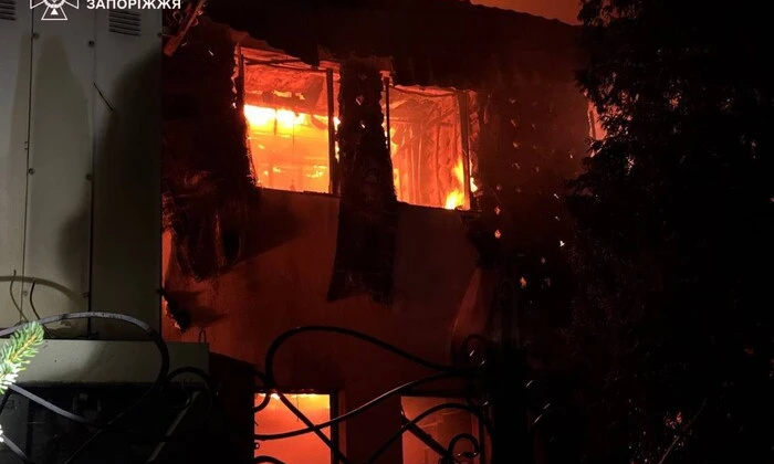 Пожар в Запорожском районе: последствия от ГСЧС