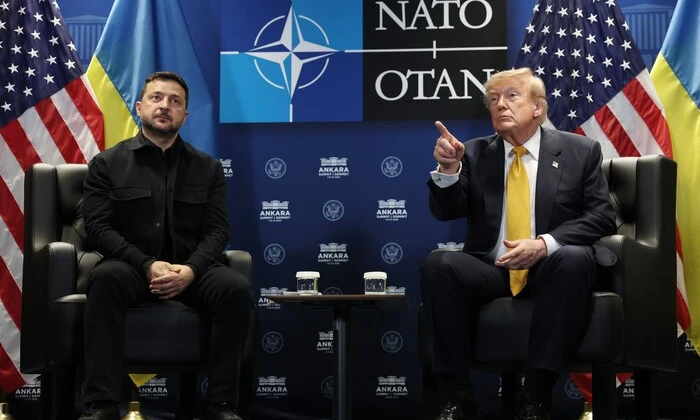 Zelensky and Trump meeting in Ankara