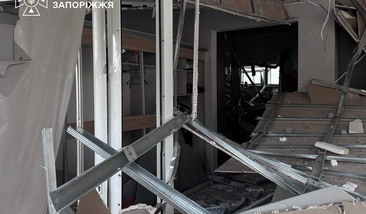 Infant among the injured from an airstrike in Zaporizhia