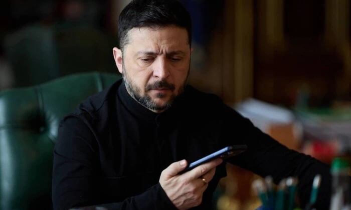Zelensky and Trump at the meeting