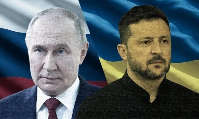 Путін та український прапор