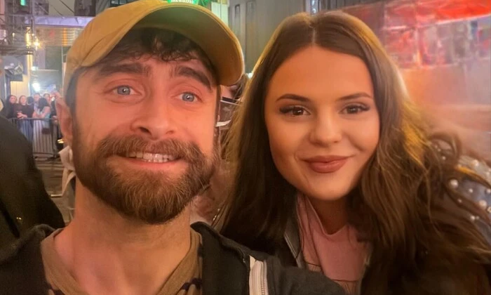 Ukrainian woman with Daniel Radcliffe in USA