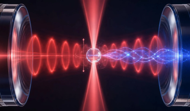 Quantum entanglement of nanoparticles and light