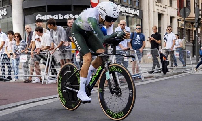 Spanish cyclist airlifted to hospital after collision with car