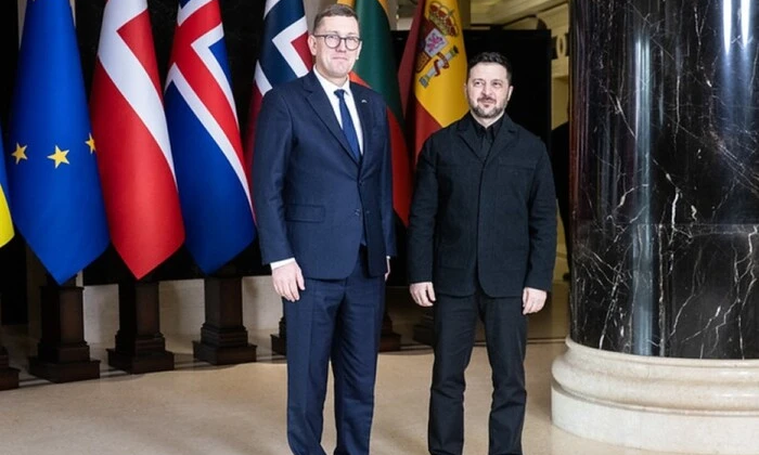 Zelensky at NB8 summit in Tallinn