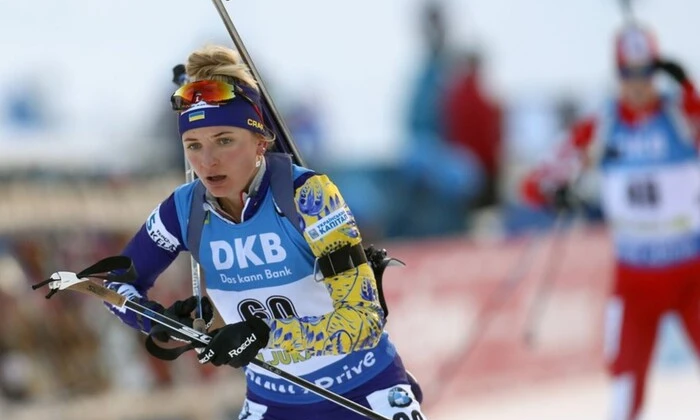 Українська біатлоністка в Росії