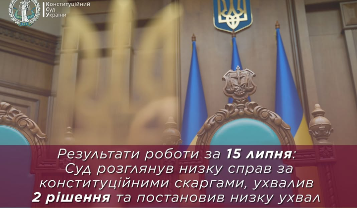 Constitutional Court ruled on cases of Ukrainians