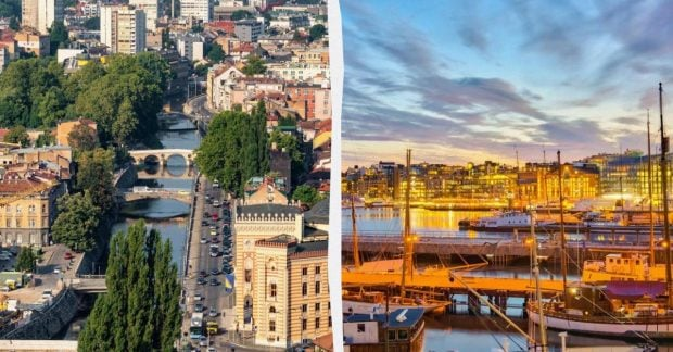 City for vacation in Europe