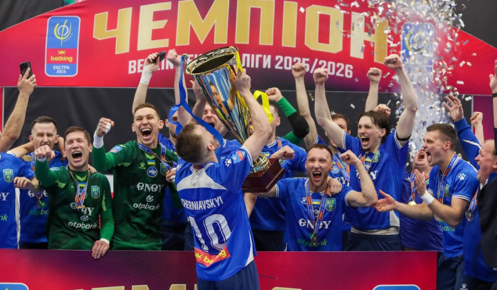 Golden double in futsal in Kyiv