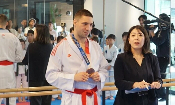 Ukrainian karateka with restored medal