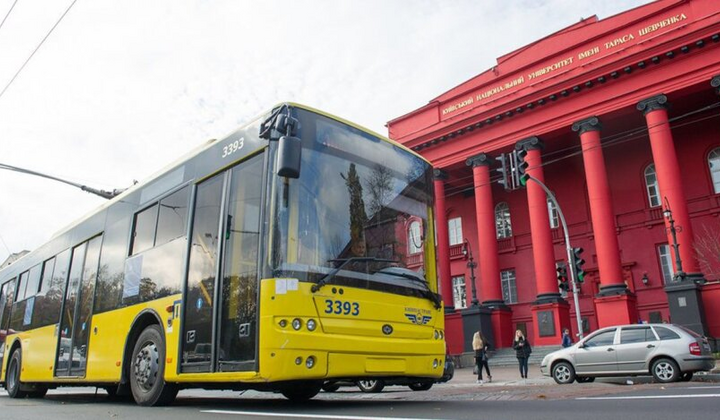 Транспорт в Києві під час хвилини мовчання