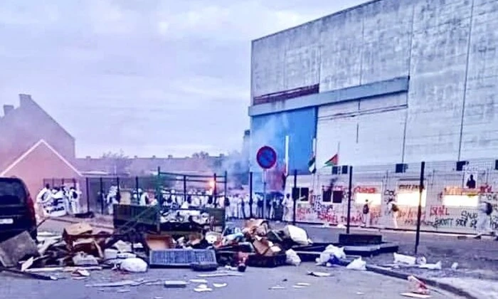 Activists damaged military equipment in Belgium