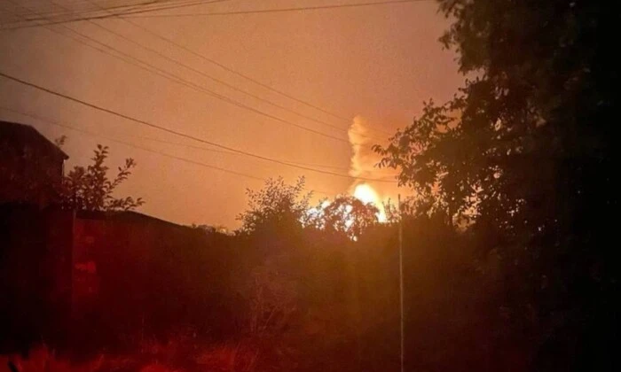 Пожар в доме в Запорожье