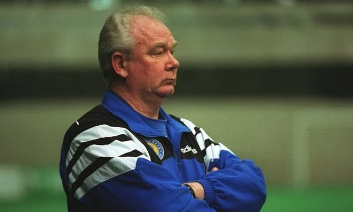 Валерий Лобановский на футбольном поле