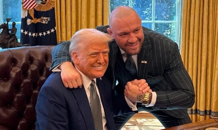 Трамп и осужденный боец MMA на встрече