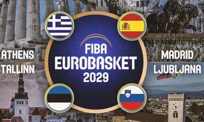 Логотип Евробаскета 2029 года