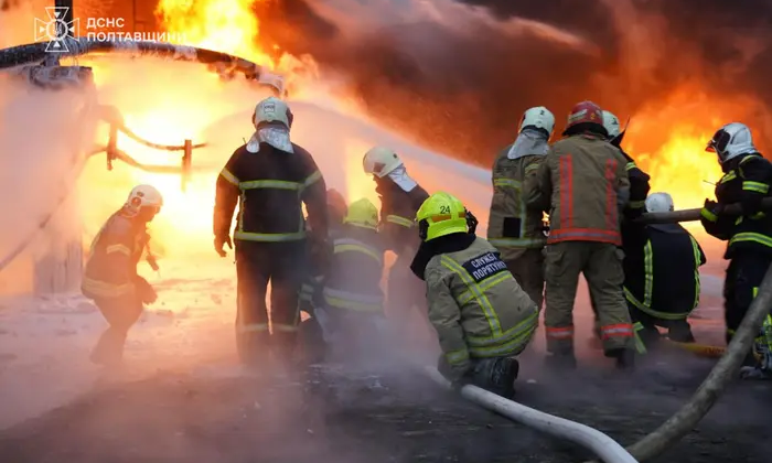 Зображення вибухів на енергетичних об’єктах в Україні