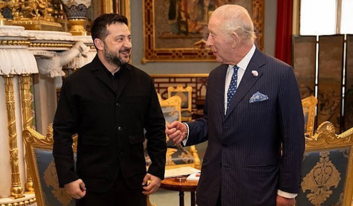 Zelensky met with King Charles III in London