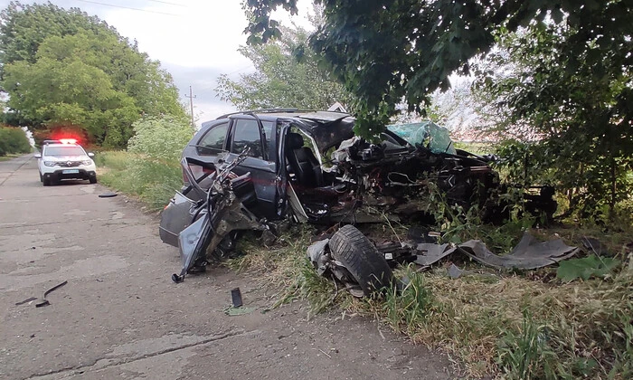 Аварія на Одещині: BMW влетів у дерево
