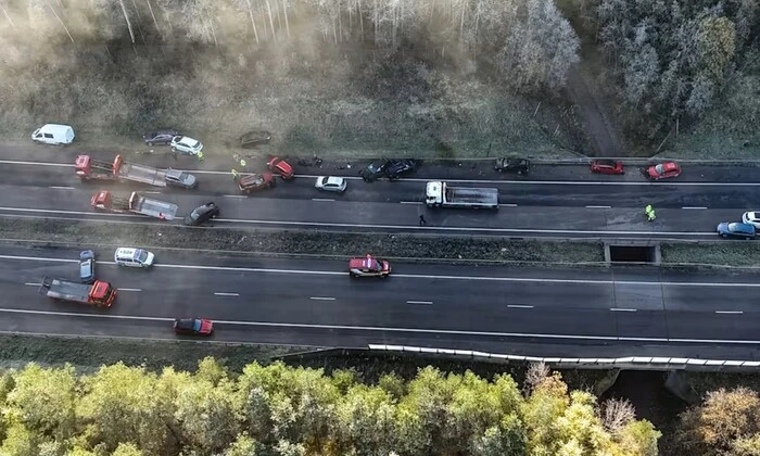 Автопришествие в Финляндии из-за тумана