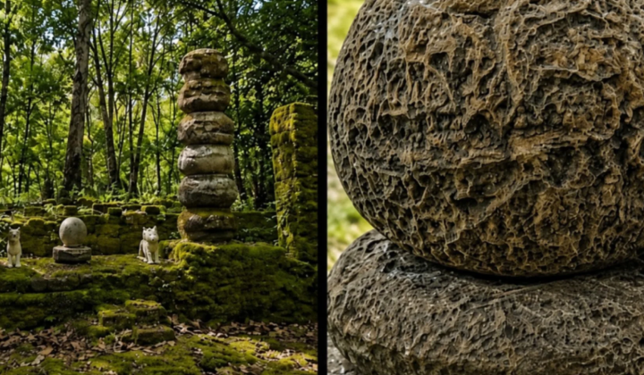 Fossilized coral in Indian sanctuary