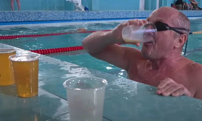 New Year Beer Swimming Relay