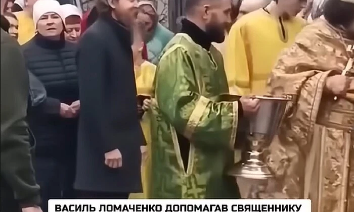 Ломаченко у Московській церкві