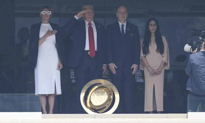 Трамп и первая леди на финале чемпионата