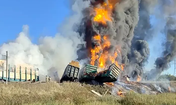 Пошкоджені вагони з бензином в області