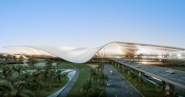 Construction of the world's largest airport in Dubai