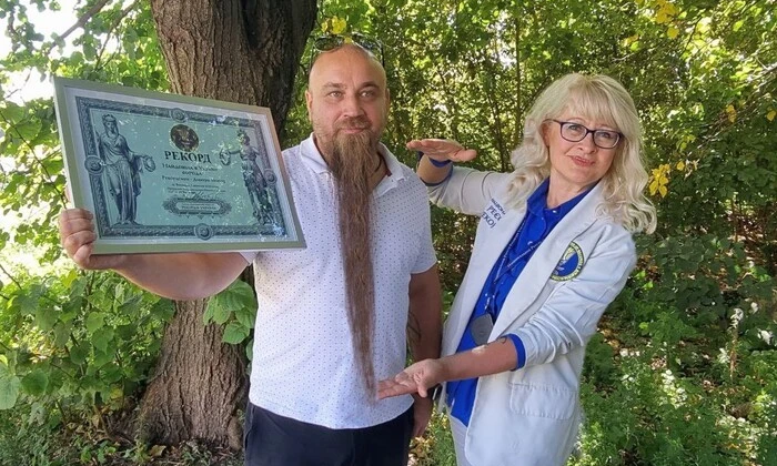 Владелец самой длинной бороды в Украине