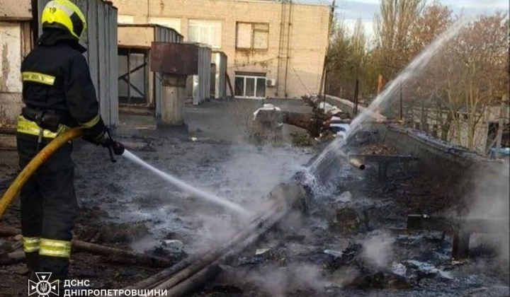Destroyed infrastructure in Dnipropetrovsk region