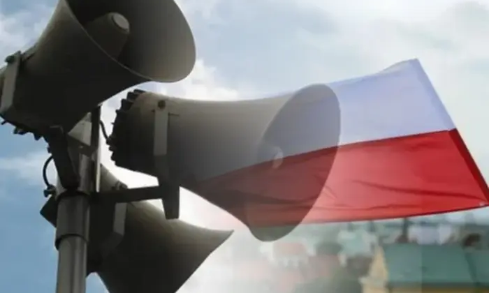 Польские люди не реагируют на тревогу