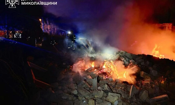 Последствия атаки БПЛА на Николаев