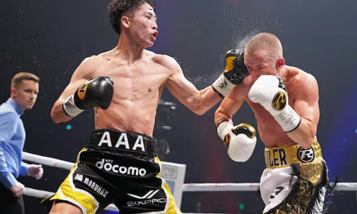 Naoya Inoue in the fight with Picasso