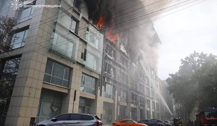 Пожежа в адмінбудівлі, наслідки атаки