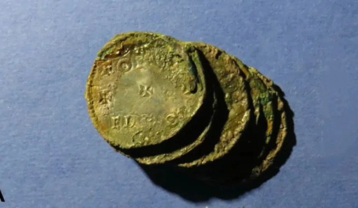 20 Anglo-Saxon coins near the Vatican
