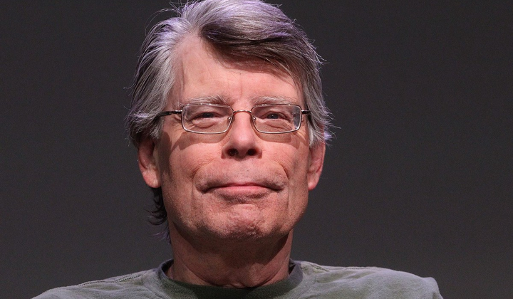 Фото Стівена Кінга під час заклику до ліквідації Путіна