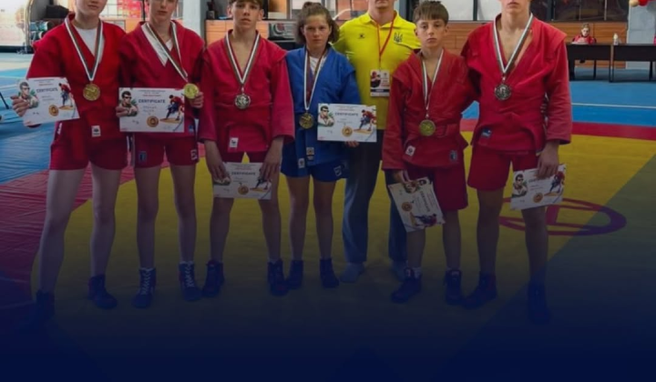 Ukrainian athletes with medals at the tournament