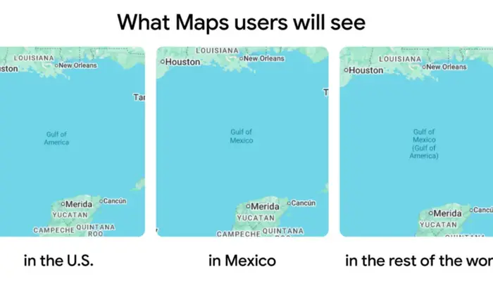 Мексиканська затока на Google Maps