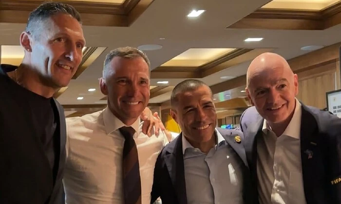 Шевченко з італійцем Матерацці в Росії