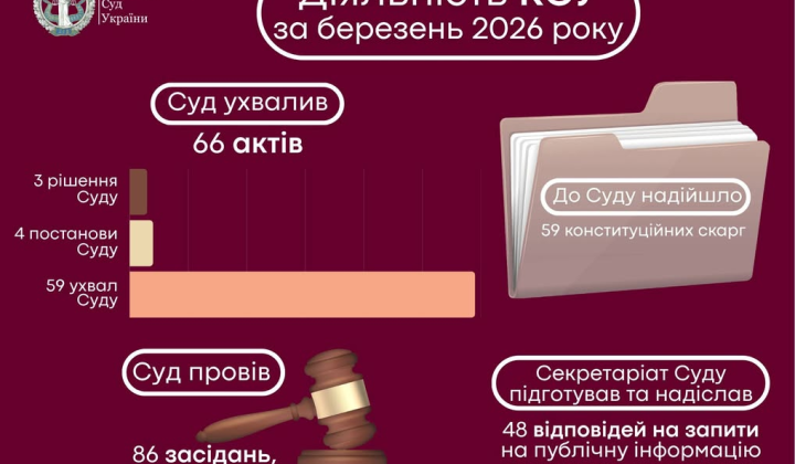 Конституционный Суд: 86 заседаний, 66 актов