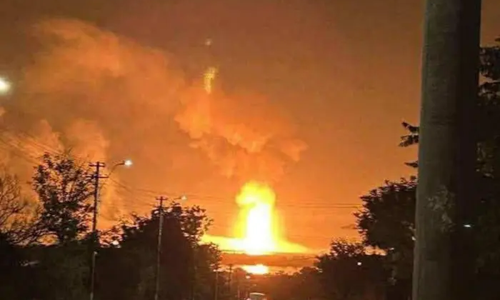 Російська атака на кінцеву станцію газу